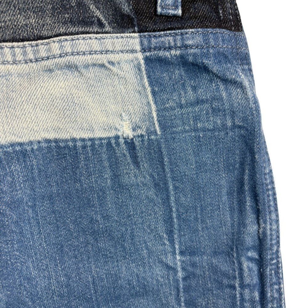 Revice Multi Wash Medium Rise Patchwork Raw Hem A… - image 7